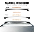 thumbnail image 3 of Roof Rack Cross Bars, Fit for 2014-2022 Subaru Forester with Raised Side Rails, 200 lbs Load Capacity, Aluminum Crossbars with Locks, for Rooftop Cargo Carrier Bag Luggage Kayak Bike, 3 of 18