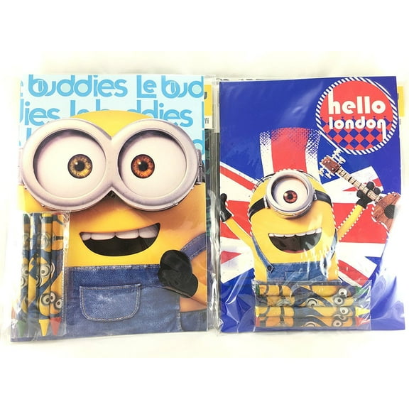 Party Favors Minions Coloring Book & Crayon Set 12 Pack ( Assorted Style)