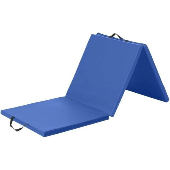 BestMassage Gymnastics Tumbling Mats Portable Gymnastics Mat Folding Tumbling Mat Thick Yoga Mat Exercise Mat with Carrying Handles for home Workout outdoor Yoga Gymnastic