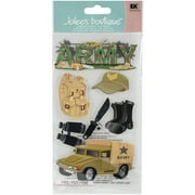 Jolee's Boutique 3-D Stickers: Vellum Army, 7 pack