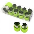 thumbnail image 3 of LNKOO Vegetable Cutters Shapes Set - Cookie Cutters Fruit Mold Cheese Presses Stamps for Kids Shaped Treats Food Making Cute Cutouts for Customizing&nbsp;cute mini cutter (9 Pack), 3 of 8