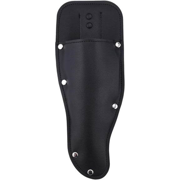 Black PU Leather Garden Pruner Sheath for Scissors Belt Holder Pouch Bag Protective Leather Cover Scabbard Hand Pruner Tool Case