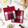 thumbnail image 4 of Design Imports Porte-pot Tri Couleur Rouge Cardinal (Lot de 2), 4 of 4