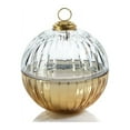 thumbnail image 1 of Zodax Etched Glass Ball Candle - Clear/Gold, 1 of 1
