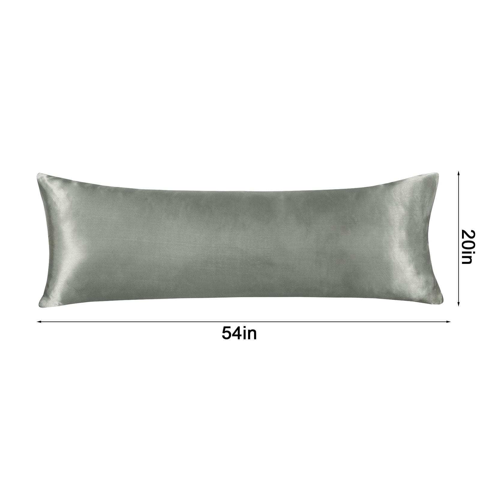 Long Silk Pillowcase, Silk Pillow Cases for Hair and Skin with Zipper, Gifts for Women Men