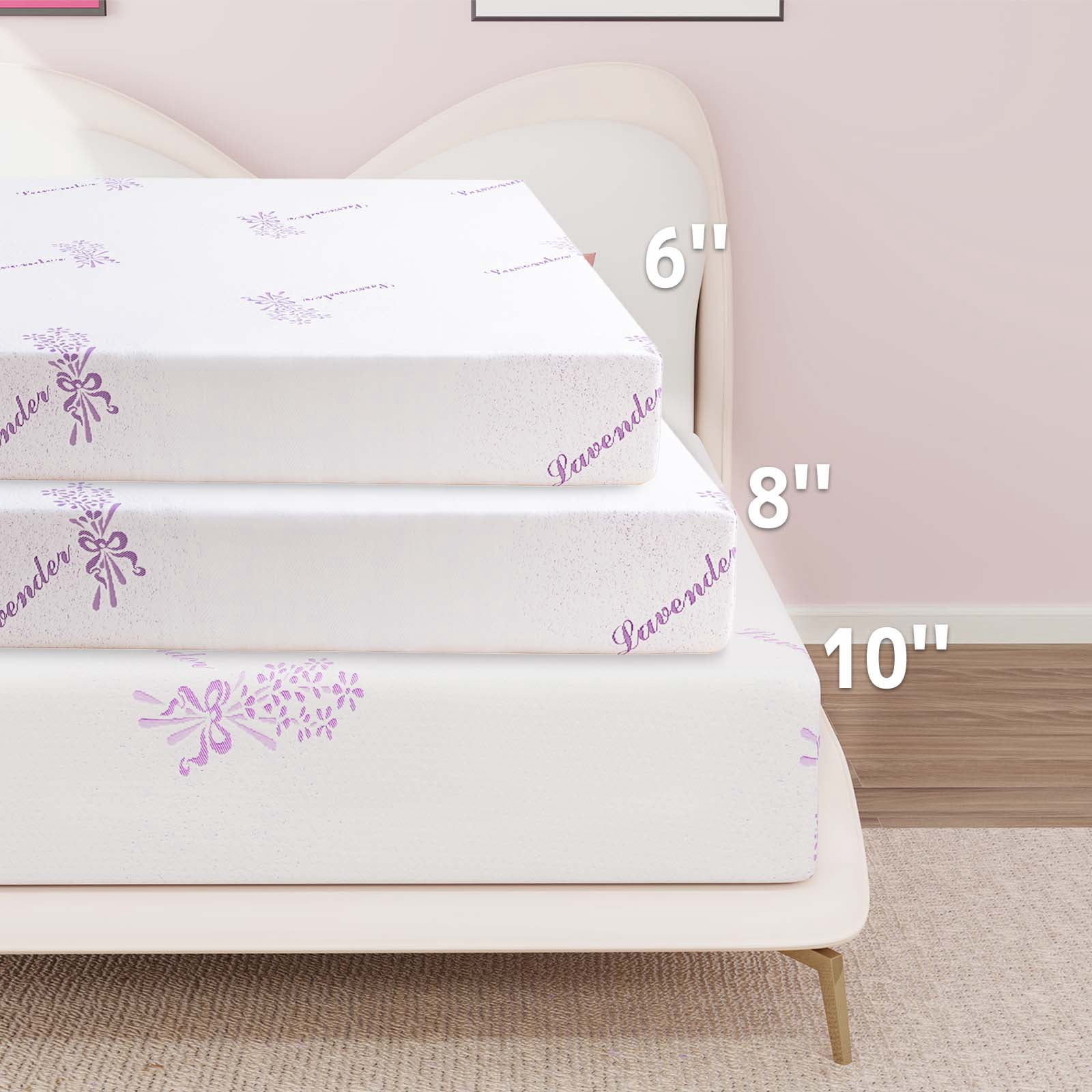 SIMENMAX 10 inch King Size Mattress Gel Memory Foam Mattress, CertiPUR-US Certified