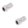 thumbnail image 2 of QualitChoice 5 Pack Valve Adapter Convenient to Carry Fool-style Operation Premium Material Presta Cap Tube Pump Tool Presta to for Schrader Silver 2Set, 2 of 6