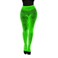 thumbnail image 1 of Aocisk Bas Résille Phosphorescents avec Motif Rayé Lumineux Collants pour Femmes pour Fête Nocturne Rose Pâle Taille Unique, 1 of 4