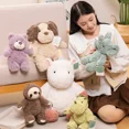 thumbnail image 1 of Animal dulce oso dinosaurio perezoso elefante perezoso juguete de peluche suave muñeca de peluche de dibujos animados almohada de bebé regalo379, 1 of 5