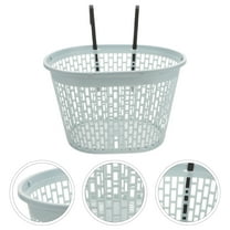 CTIRCHIU Mountain Bike Basket 1Pack Plastic Rectangular Grey for Cycling and Shopping Use Accessory