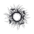 thumbnail image 1 of FAROOT 21.65 Inches Halloween Wreath Black Bat Rattan Circle Garland for Front Door Halloween Party Home Decorations, 1 of 9