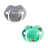 Tommee Tippee Moda Pacifiers | 6-18m, 2-Count | Includes Sterilizer Box