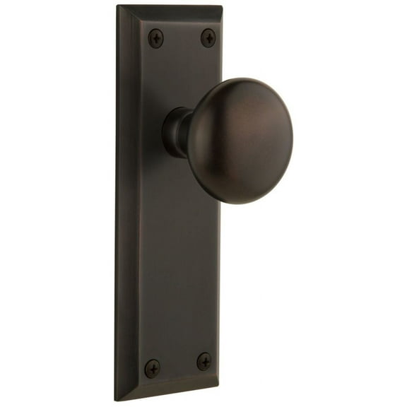 Grandeur Favfav_Prv_238 Fifth Avenue Solid Brass Privacy Door Knob Set - Bronze
