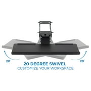 Mount-It! Under Desk Computer Keyboard and Mouse Tray, Ergonomic