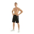 thumbnail image 4 of Tyhengta Mens Shorts Casual Drawstring Zipper Pockets Elastic Waist DK2081/Black 32, 4 of 8