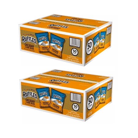 Ruffles Cheddar & Sour Cream Potato Chips (1 oz., 50 ct.) 2PK