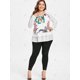 thumbnail image 4 of Blusa con cuello en V floral Rosegal Sudaderas y sudaderas con capucha, 4 of 5