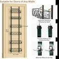thumbnail image 3 of Over the Door Pantry  6-Tier Adjustable Baskets Hanging Spice Door Rack Narrow - 13.1" W x 52.3" H Behind the Door Storage for Kitchen, Bathroom, and Closet Organization-Black, 3 of 6