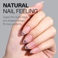 thumbnail image 3 of Uñas AILLSA Short Almond, 450 unidades, gel mate, suave y transparente, 3 of 9