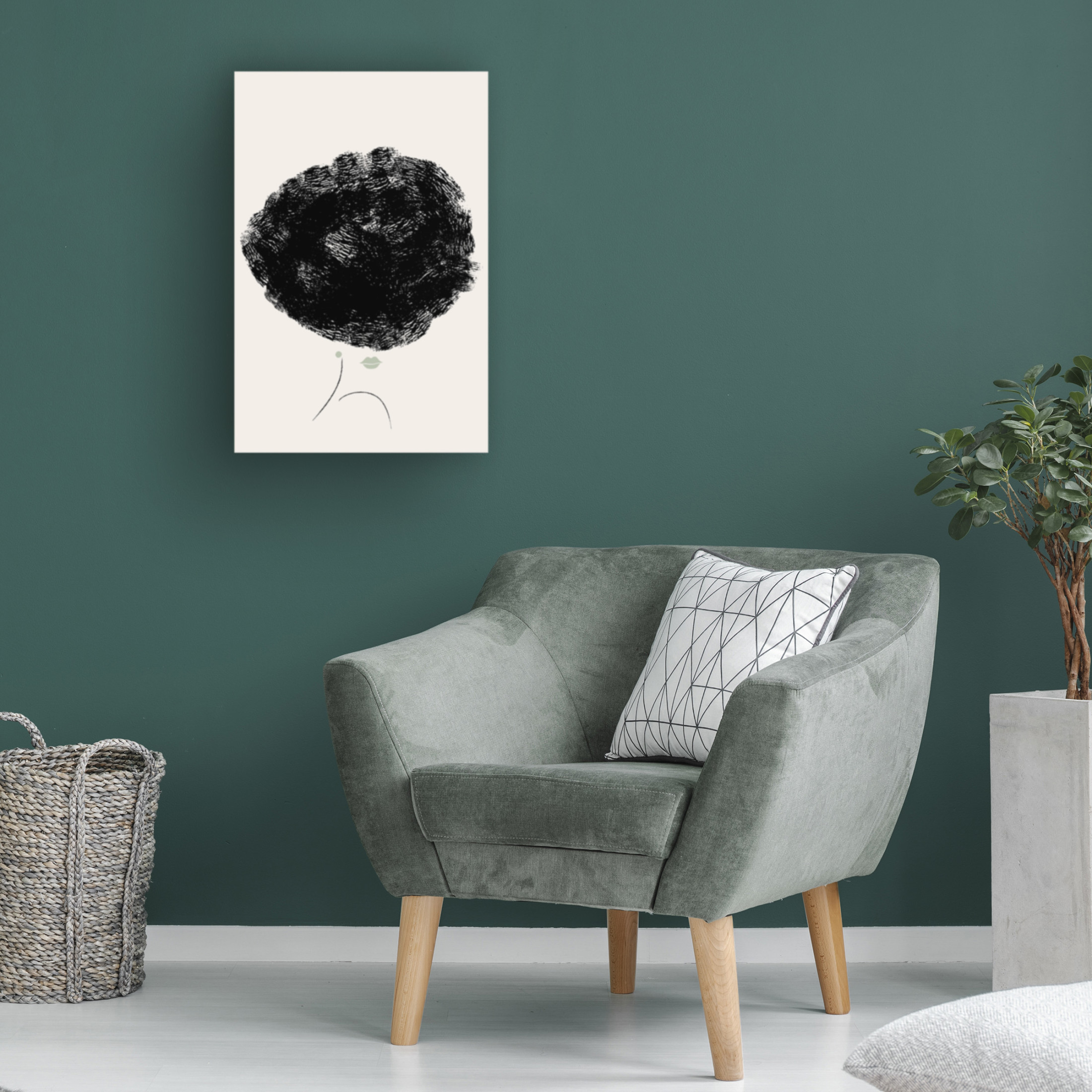 Trademark Fine Art Pictufy Studio II Green Lips Canvas Wall Art