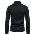 thumbnail image 4 of Men's 1/4 Zipper Pullover,Fleece Sweatshirt for Men Stand Collar Quarter Zip Pullover Top Big and Tall Long Sleeve Solid Cozy Sweater Shirt Plus Size, 4 of 5