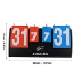 thumbnail image 3 of Scoreboard Plastic Sports Equipment Basketball Badminton Volleyball Games 1Set 15.7x9.8in, 3 of 8