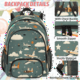 thumbnail image 2 of Herdesigns Cute Airplane Backpack with Lunch Box Cartoon Aircraft Lightweight Large Travel Work Laptop Backpacks Set Casual Daypacks, 2 of 8