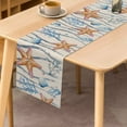 thumbnail image 2 of SUNOLIFE Beach Theme Table Runner,Ocean Starfish Kitchen Dining Table Decorations 13 x 90 Inch, 2 of 4