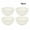 4pc bowl, variant on 4pcs/16pcs White plastic tableware set plate bowl cup tableware fruit plate dessert plate salad bowl drink cup