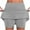 Gray, variant on RYRJJ Tennis Skorts Skirts for Women Golf Athletic Activewear Skorts Mini Summer Workout Running Short with Pockets(Beige,L)