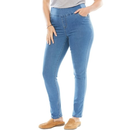 Woman Within Plus Size Tall Smooth Waist Skinny