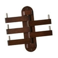 thumbnail image 5 of deevoka Wall Mounted Coat Hooks Minimalist Wood Wall Hooks for Scarves Bag Apartment Walnut, 5 of 9