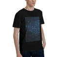 thumbnail image 2 of Bingfone Blue Glitter Retro Men'S Loose Fit Short-Sleeve Pocket T-Shirt, 2 of 7