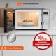 thumbnail image 1 of White Westinghouse  Horno de Microondas 0.9 pies  Modelo WWCMV092533WECR  Display LED  Perilla de control electrónico Botones para programas-60min cocción Plato Giratorio  Descongelado, 1 of 7