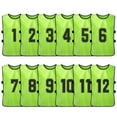 thumbnail image 1 of Chaleco 12PCS Kid's Football Pinnies Jerseys de fútbol de secado rápido Deportes juveniles Scrimmage Tomshoo Chaleco, 1 of 7