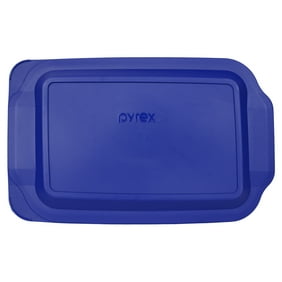 Pyrex Replacement Lid 233-PC 3-Qt Blue Plastic Rectangle Cover for Pyrex 233 Dish (Sold Separately)