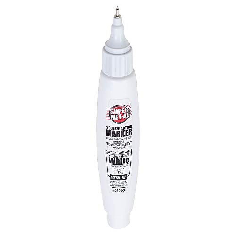 12 Pc Set Nuclear White Super Met-Al Paint Marker Pens Weather Proof 1.4Mm Fine Tip Metal Wood Stone Glass Plastic For Auto Crafts