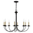 thumbnail image 4 of Livex Lighting Heritage Chandelier in Black, 4 of 12