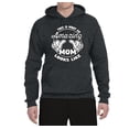 thumbnail image 2 of Wild Bobby, This is What an Amazing Mom Looks Like, Mother's Day, Unisex Graphic Hoodie Sweatshirt, Heather Black, Small, 2 of 3