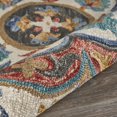 thumbnail image 5 of 6â€™ Round Red Layered Petals Area Rug, 5 of 5