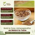 thumbnail image 4 of Organic Way Ashwagandha Root Cut & Sifted (Withania somnifera) - Anxiety & Stress Relief | Organic & Kosher Certified | Vegan, Non GMO & Gluten Free | USDA Certified | Origin - India (1/4 LBS / 4 Oz), 4 of 8