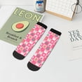 thumbnail image 7 of Naloa Pink Christmas Cheer Ankle Socks for Women Non Slip Socks No Show Socks Classic Low Cut Casual Socks Casual Socks, 7 of 7