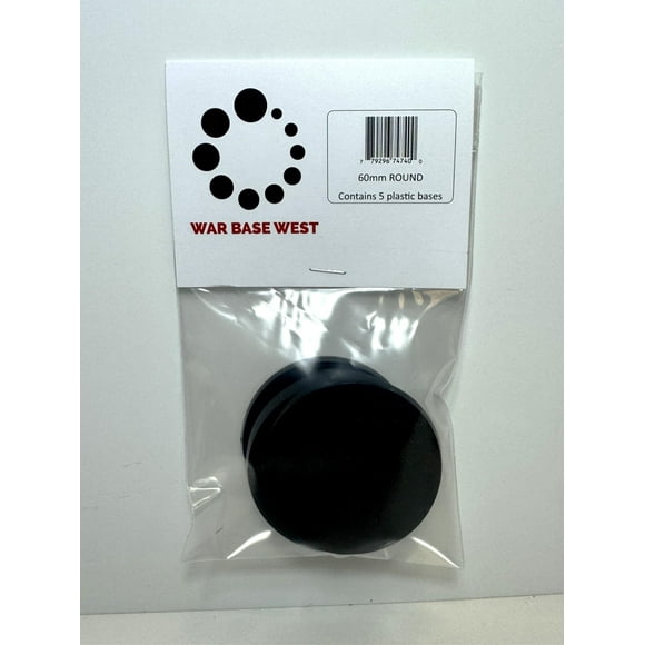 Lot of 5 60mm Round Bases for Warhammer 40k & AoS Games Workshop Monstrous Bitz