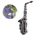 thumbnail image 3 of Saxofón Irfora Latón profesional curva Eb mi bemol Patrón Saxofón Alto Sax Negro niquelado de Shell del olmo de llaves con guantes de casos trapo de limpieza del cepillo correas Grasa Irfora Saxofón, 3 of 5