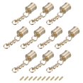 thumbnail image 1 of Borla Cable Extremo Tapa con Tornillo, 15uds 0.51/13mm Adhesivo Barril Extremo Tapas para Borla Joyería Fabricación Bolsa Correas Bricolaje, Oro, 1 of 6