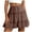 Brown, variant on felwors Ruffled Mini Skirt – Women’s Layered Tiered Skater Skirt (Beige, S)