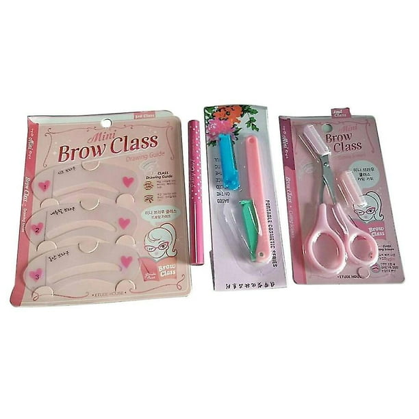 Juego de herramientas profesionales para dar forma a las cejas, 4 Uds., maquinilla de afeitar, tijeras, peines