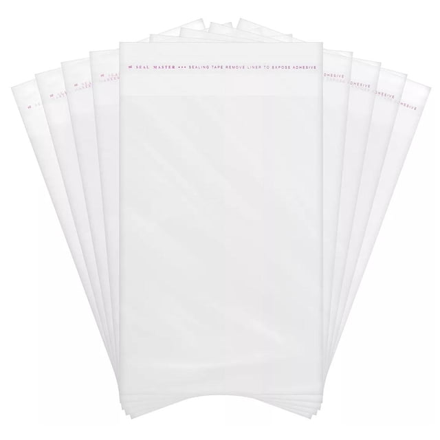 Celofan Bolsas CeloFlex12 1Paq 100Pzas 6x8cm Adherible OPP Transparente.