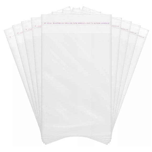 Celofan Bolsas CeloFlex12 1Paq 100Pzas 6x8cm Adherible OPP Transparente.
