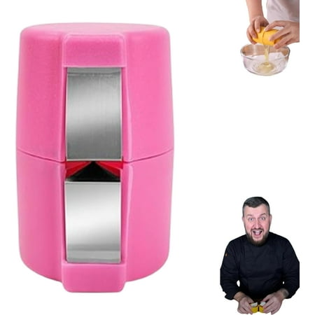 

Braventix Egg Shell Opener Centeride Egg Shell Opener for Raw and Hard Boiled Eggs 2025 Upgrade Eggs Shell Open Tool for Clean Cut Multifunctional Kitchen Gadgets (Pink)